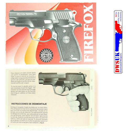 Astra A75 Pistol Manual