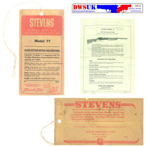 Stevens Model 77 Instructions