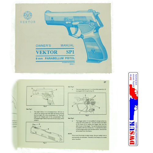 VEKTOR SP1 9mm Pistol Manual