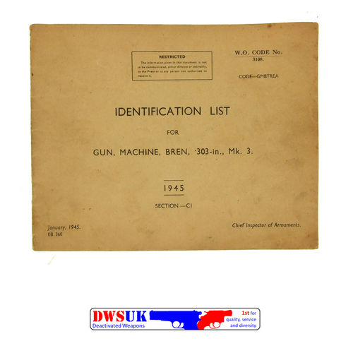 W.O. Identification List - Bren MKIII 1945